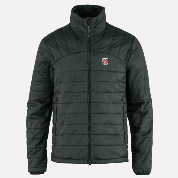 FJALLRAVEN Men’s Expedition X-Lätt Logo Black Puffer Jacket 86333 Size Medium